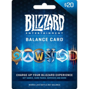 Blizzard $20 USD (US) Digital Gift Card (Email Delivery)