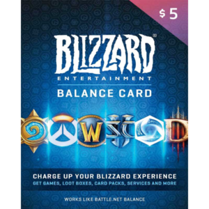 Blizzard $5 USD (US) Digital Gift Card (Email Delivery)